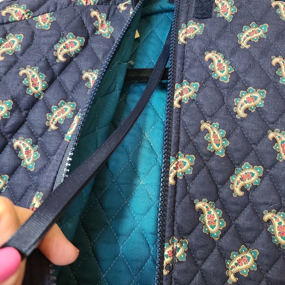 Vera Bradley Vintage Garment Bag Navy 1991 - Picture 8 of 8